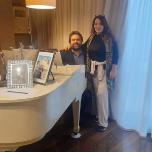Dennis con Donata D'Annunzio Lombardi