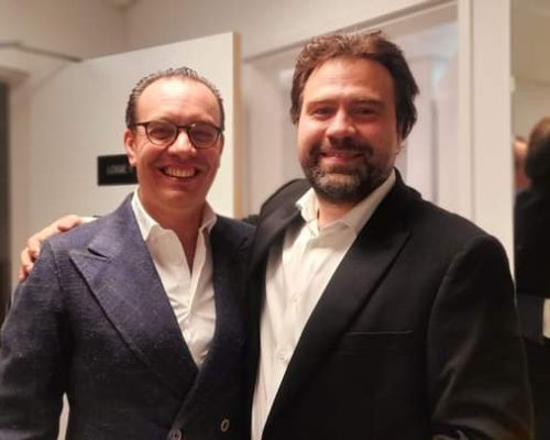 Dennis con Francesco Meli